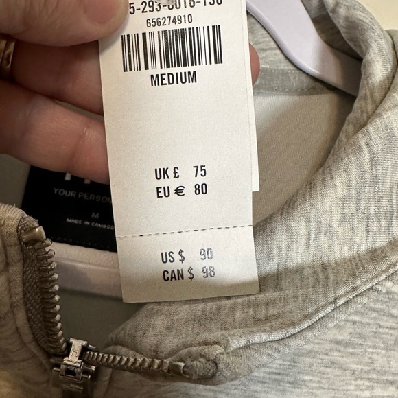 Abercrombie & Fitch YPB Your Personal Best Half Zip Pullover Sweatshirt Medium - Picture 4 of 6
